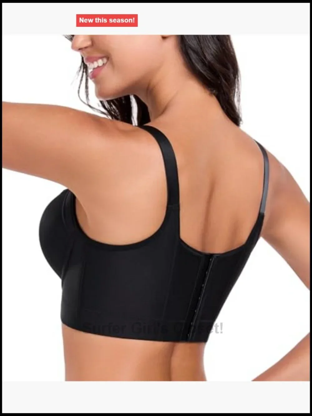Push Up Full Coverage Back Smoothing Underwire Bra Women